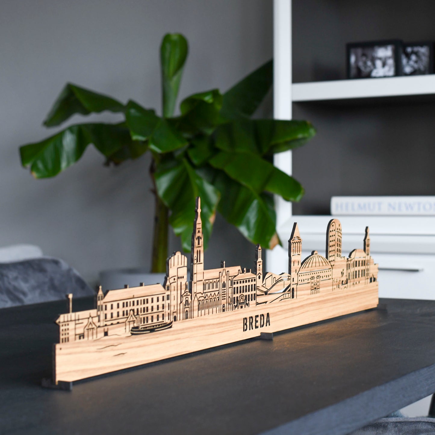 Skyline Brabantse steden wanddecoratie (60 of 90 cm)