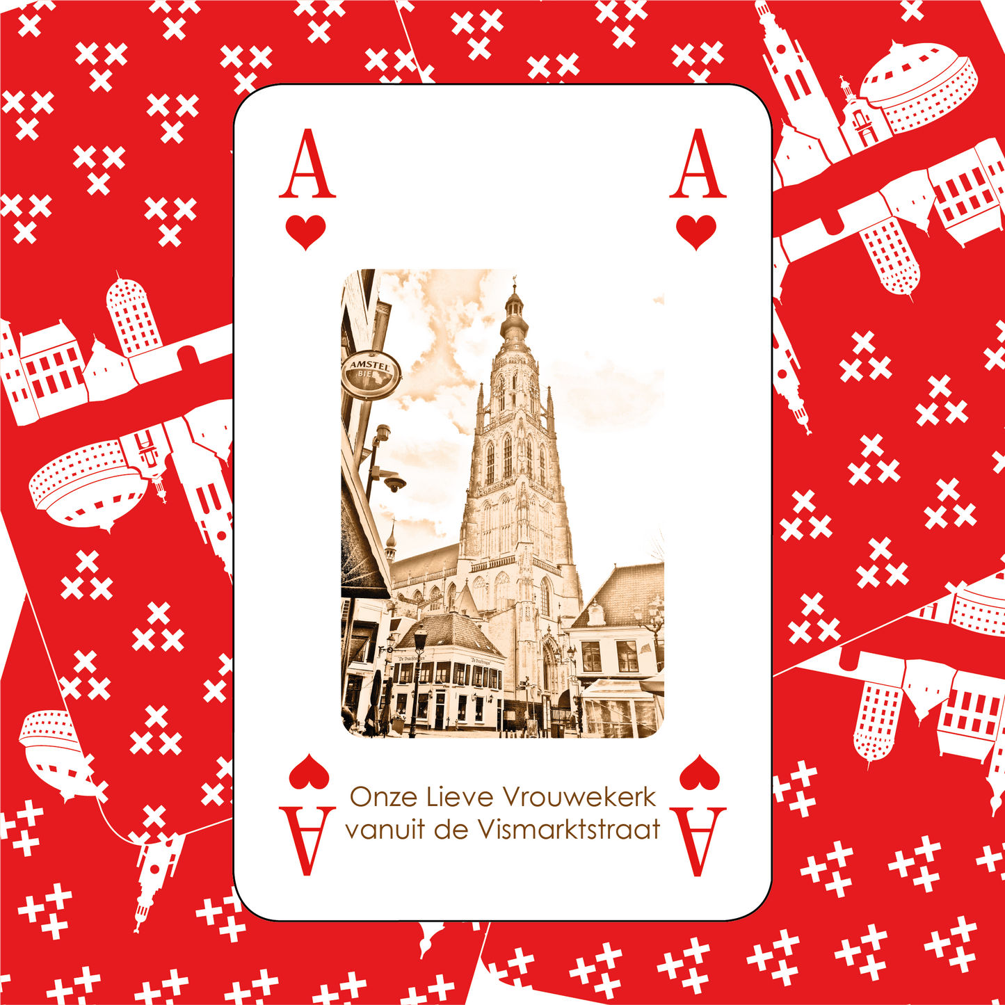 Breda op de kaart speelkaarten